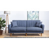 Canapé droit convertible moderne 3 places en tissu Alpha