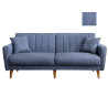 Canapé droit convertible moderne 3 places en tissu Alpha