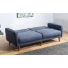 Canapé droit convertible moderne 3 places en tissu Alpha