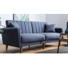 Canapé droit convertible moderne 3 places en tissu Alpha