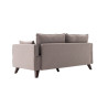 Canapé droit moderne 2 places en tissu Célia