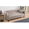 Canapé droit moderne 2 places en tissu Célia