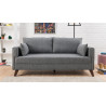 Canapé droit moderne 2 places en tissu Célia