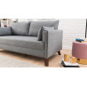 Canapé droit moderne 2 places en tissu Célia