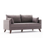 Canapé droit moderne 2 places en tissu Célia