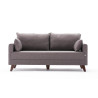 Canapé droit moderne 2 places en tissu Célia
