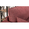 Canapé droit moderne 2 places en tissu Célia