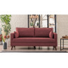 Canapé droit moderne 2 places en tissu Célia