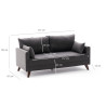 Canapé droit moderne 2 places en tissu Célia