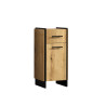 Meuble bas de salle de bain contemporain chêne clair Saphira