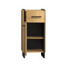 Meuble bas de salle de bain contemporain chêne clair Saphira
