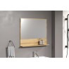 Ensemble de salle de bain 4 éléments chêne clair Saphira