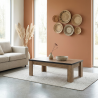 Table basse style industriel chêne/noir Esterelle
