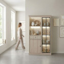 Vitrine contemporaine coloris orme naturel Vaucluse II