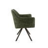 Fauteuil rotatif moderne en tissu Marcus (lot de 2)