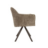 Fauteuil rotatif moderne en tissu Marcus (lot de 2)