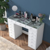 Coiffeuse moderne blanche Aurine