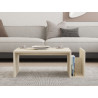 Table basse contemporaine coloris travertin Meline