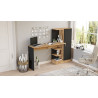 Bureau informatique moderne noir/pin atlantic Studine