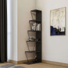 Etagère industrielle métal et bois anthracite Atos