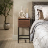 Chevet industriel en bois d'acacia massif Louane
