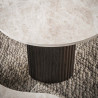 Tables basses moderne bois et céramique (lot de 2) Sergie