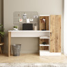 Bureau informatique moderne blanc/pin atlantic Studine