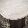 Tables basses moderne bois et céramique (lot de 2) Cervane