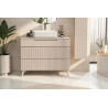 Meuble sous vasque moderne 100 cm coloris cachemire Erio