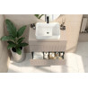 Meuble sous vasque moderne 80 cm coloris cachemire Erio