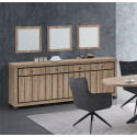 Buffet/bahut contemporain 224 cm ch&ecirc;ne summer Eluard