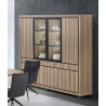 Vaisselier/argentier contemporain 241 cm chêne summer Eluard
