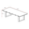Table à manger rectangulaire contemporaine chêne summer Eluard