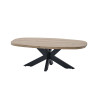 Table basse ovale contemporaine chêne summer Eluard