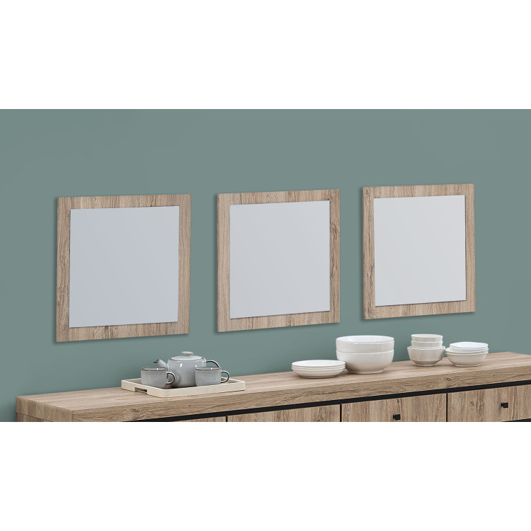 Miroir rectangulaire contemporain chêne summer Eluard