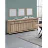 Miroir rectangulaire contemporain chêne summer Eluard