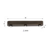Plafonnier moderne 3 lampes coloris bronze Solice