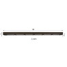 Plafonnier moderne 7 lampes coloris bronze Solice