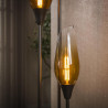 Lampadaire moderne métal et verre transparent 3 lampes Cocoon