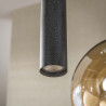 Suspension moderne 5 lampes en verre tricolore Feerie