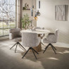 Suspension moderne 5 lampes en verre tricolore Feerie