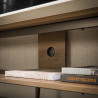 Meuble TV moderne 180 cm bois et céramique Arctus
