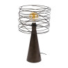 Lampe à poser industrielle en métal urban brun Curly