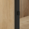 Bibliothèque contemporaine 240 cm chêne clair Valeria