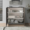 Buffet haut moderne anthracite mat/chêne foncé Costarica