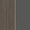 Buffet haut moderne anthracite mat/chêne foncé Costarica