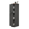 Colonne de cuisine 2 tiroirs anthracite mat/béton Solena