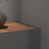 Meuble TV moderne 210 cm anthracite/chêne wotan Grana