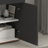 Buffet/bahut moderne 80 cm anthracite mat/chêne wotan Grana