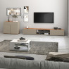 Buffet/bahut moderne 80 cm taupe/chêne wotan Grana